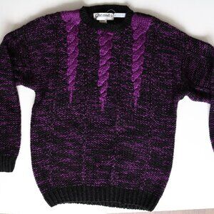 Vintage Purple and Black Sweater